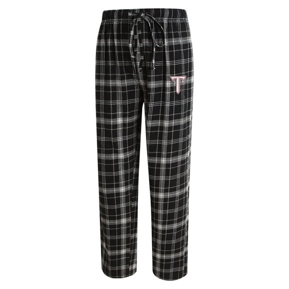 Men's Concepts Sport Black/Gray Troy University Trojans Ultimate Flannel Pants