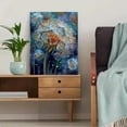 thumbnail image 5 of UXIEQU Magical Glowing Dandelion Canvas Wall Art Print 15.75x11.81 Inches, 5 of 8