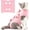 Pink, variant on Cat Recovery Suit Anti Licking, Cats Surgery Recovery Suit Female Kitten Onesie After Spay, Cone of Shame Alternative, Post-Surgery Kitten Surgical Clothes for Abdominal Wounds,Kont Pink,(S)