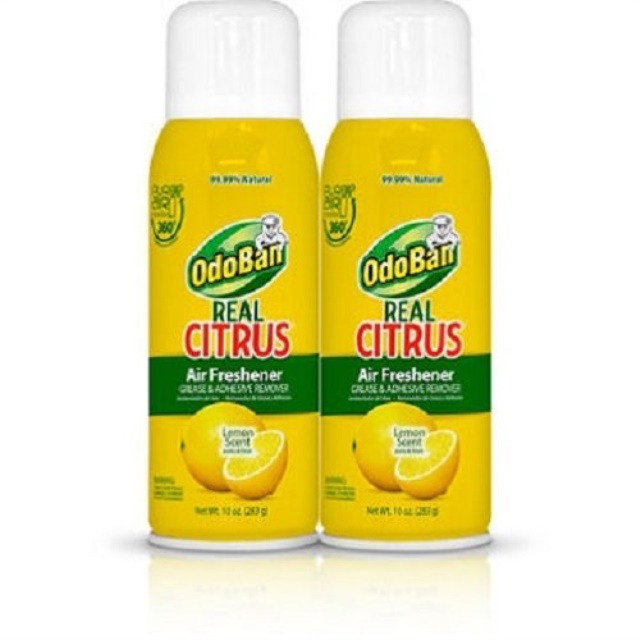 odoban real citrus air freshener, lemon scent (10o
