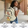 thumbnail image 5 of Jeiento 17 Inch Kids School Backpack Water-Resistant Polyester Large Capacity Bookbag with Adjustable Straps for Boys Girls, Space Capybara Daypack for Elementary School, Travel, Hiking, 5 of 7