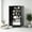 Black + Metal + Metal, variant on AUU 75" Freestanding Metal Kitchen Pantry Cabinet with 5 Adjustable Shelves – 180 lb Capacity Storage Organizer for Dishware, Dry Goods, and Dining Room Essentials