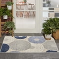 thumbnail image 3 of Nourison Aloha Indoor/Outdoor Blue/Grey 2'8" x 4' Area Rug (2x4), 3 of 9