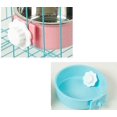 thumbnail image 2 of Removable Hanging Pet Cage Bowl Food And Water Feeders 2 Pieces (blue+green), 2 of 4