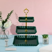 Upgraded Fruit Tray – Multi-Layer Candy & Fruit Tray, 3-Tier Wedding/Party Stand, Green Home Storage and Organization