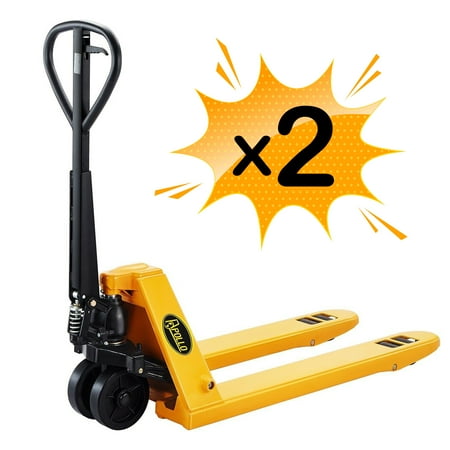 

APOLLOLIFT 2PC Hand Pallet Jack Heavy Duty Manual Pallet Truck 11000lbs. 48 Lx27 W Fork