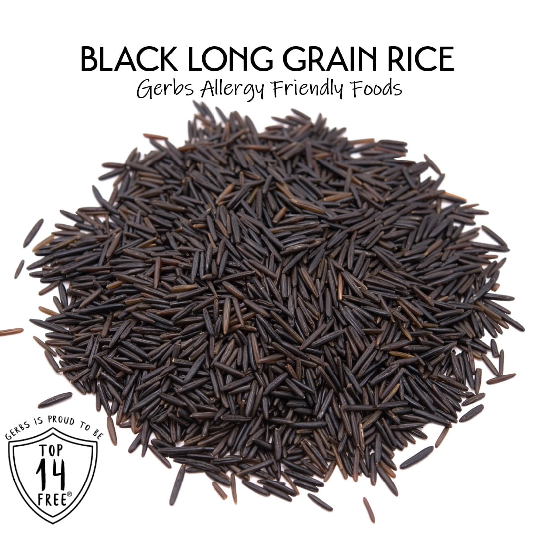 Wild Black Rice by Gerbs - 2 LBS - Top 14 Food Allergen Free & NON GMO - Product of Canada