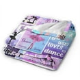 thumbnail image 2 of Wijzvio To Ballet Lovers Throw Blanket Soft Fuzzy Fleece Blanket For Couch Bed Living Room Decoration 80"X60", 2 of 9