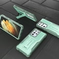 thumbnail image 5 of ExoGuard For Samsung Galaxy S21 Ultra 5G Case，Full-Body Phone Case with Kickstand (Green), 5 of 8