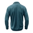 thumbnail image 6 of Cotton Quarter Zip Sweatshirt for Men Ghalytn Collared Long Sleeve Pullover - Casual Solid Top, 6 of 7
