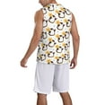 thumbnail image 2 of Honeii Penguin With Flowers print basktball shirt for men and women, Unisex basketball jersey for Theme party-Medium, 2 of 6