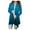Sky Blue, variant on Leesechin Women's Long Hooded Cardigan Sweater Lightweight Ruffle Shawl Collar Drape Cape with Pockets