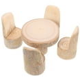 thumbnail image 2 of HONMEET Wooden Miniature Dollhouse Furniture Set with Table and Chairs for Multi-Scene Landscape and Home Decoration, 2 of 9
