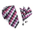 thumbnail image 3 of Barry.Wang Classic Ties for Men Formal Business Wedding Solid Paisley Necktie Set, 3 of 3