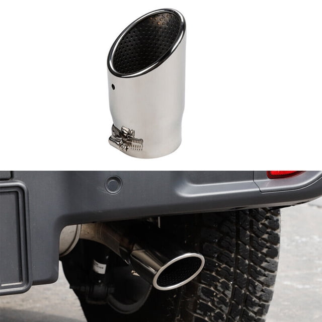 1P 87mm Exhaust Muffler Tip Stainless Steel Pipe Modified Rear Tail Throat Liner