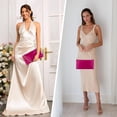 thumbnail image 2 of Kwuty Women Satin Evening Handbag Wedding Prom Clutch Purse Formal Cocktail Party Clutches Shoulder Bag with 2 Bag Chains, 2 of 9