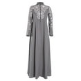 thumbnail image 3 of Robe Musulmane pour Femmes Kaftan Arabe Jilbab Abaya Islamique Robe Maxi en Dentelle, 3 of 6