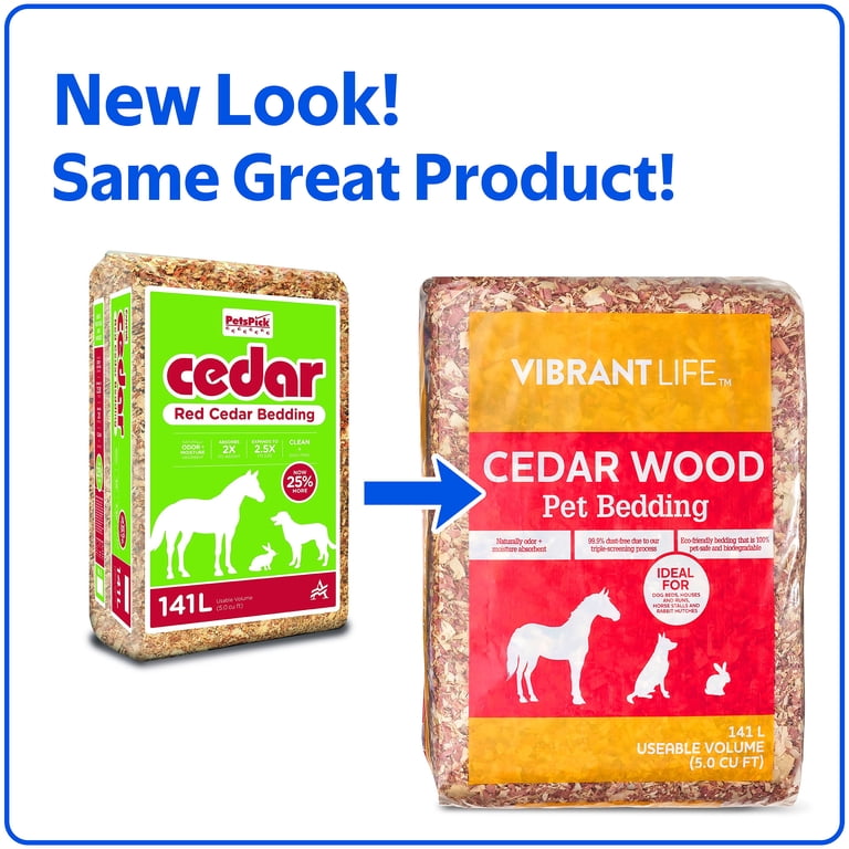 Vibrant Life Cedar Wood Pet Bedding, 141 Liter Bag photo 2