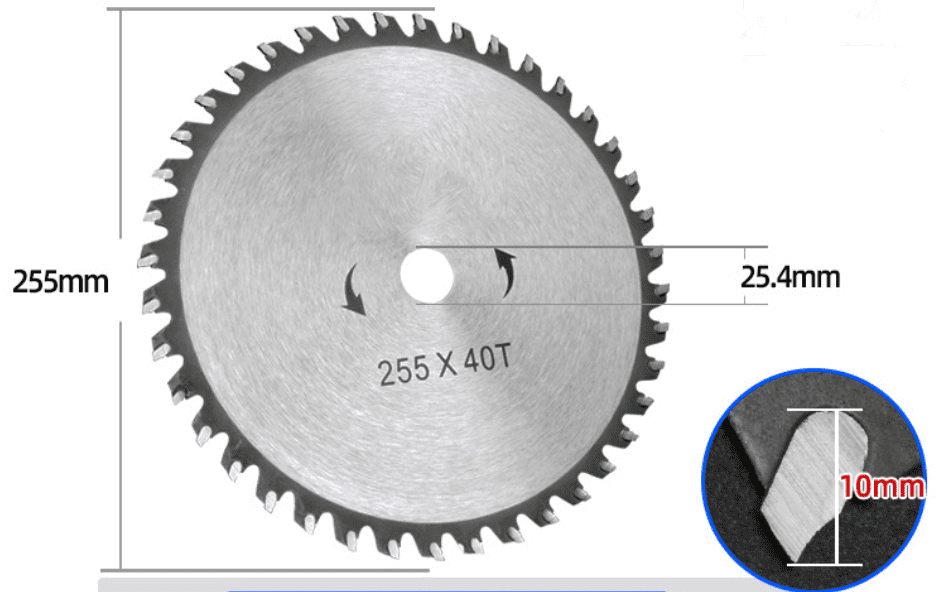 Image of Lawn saw blade with sharp teeth