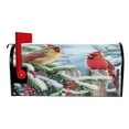 thumbnail image 3 of Ryvnso Mailbox Cover Cardinals Fir Berry Winter Magnetic Mailbox Wrap Standard Size 21x18 Inch, 3 of 8