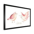 thumbnail image 2 of Spring Bird With Green Leaves On White 40 in x 30 in Framed Painting Canvas Art Print, by Designart, 2 of 4