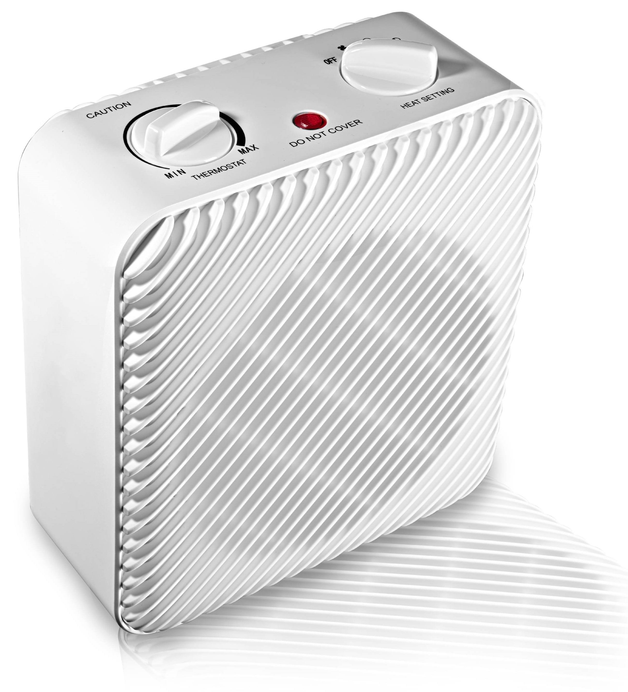Mainstays 1500W 3-Speed Electric Fan-Forced Space Heater with Adjustable  Thermostat, White - Walmart.com