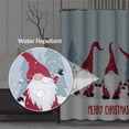 thumbnail image 4 of Three Christmas Dwarf Elves in Snow Shower Curtain, Waterproof Fabric Bathroom Shower Curtain Set with 12 Hooks 72"X72", 4 of 6