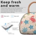 thumbnail image 3 of Reusable Thermal Lunch Bag Lunch Box for Women Men,Marine Adorable Crab Zipper Closure Lunch Tote Small Leakproof Cute Lunch Cooler with for Supermarket Shopping, 3 of 7