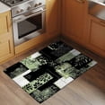 thumbnail image 2 of Sage Green Black Entryway Rug 2'x3'&nbsp; Non Slip Front Door Mats, Modern Abstract Art Botanical Entrance Rugs Indoor Outdoor Carpet, Washable Floor Mats Small Area Rug for Bedroom Kitchen, 2 of 8