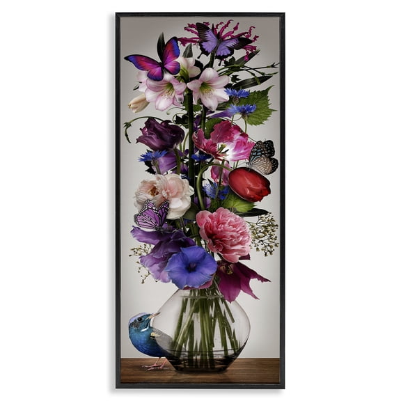 Stupell Industries French Country Black Framed Giclee Art, 10 x 24, by Reinders