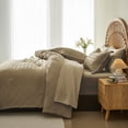 thumbnail image 6 of Flymme Khaki King Size Comforter Set ,7 Pieces Bed in a Bag King Geometric Shabby Chic Bedding Sets for Man Women Bedroom Décor All Season, 6 of 8