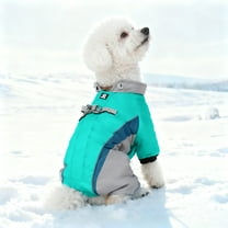 Gytml Dog Winter Coat, Adjustable 4 Legs Soft Pet Jacket, Cozy Warmth Dog Jumpsuit With D Ring & Reflective Strips For Small To Large Dog A-43cm