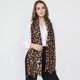 thumbnail image 1 of Bufanda de lino y algodón con borlas que combina con todo y estampado de leopardo multifuncional a la moda 1pc JAMW Sencillez, 1 of 3