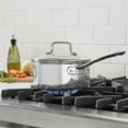 thumbnail image 4 of Cuisinart Classic 2 Qt. Tri-Ply Stainless Steel Saucepan with Tempered Glass Lid, 4 of 10
