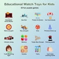 thumbnail image 4 of SHANNA Kids Smart Watch for Boys Girls Aged 4-12,  1.83'' HD Touch Screen with 30 Games and 140 Learning Cards, Music Player Camera Pedometer Story Telling, Green, 4 of 11
