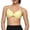 Light Yellow, variant on Women's Everyday's Solid Bygge Yoga Bra with Thin Straps Breathable Slim Fit Sports Crop Top for Yoga and Training Extra Long Workout Tops for Women Sports Bras for Cheerleaders plus Size