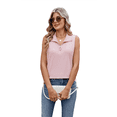 thumbnail image 2 of Camisetas Sin Mangas con Cremallera para Mujer, Color Rosa M, 2 of 10