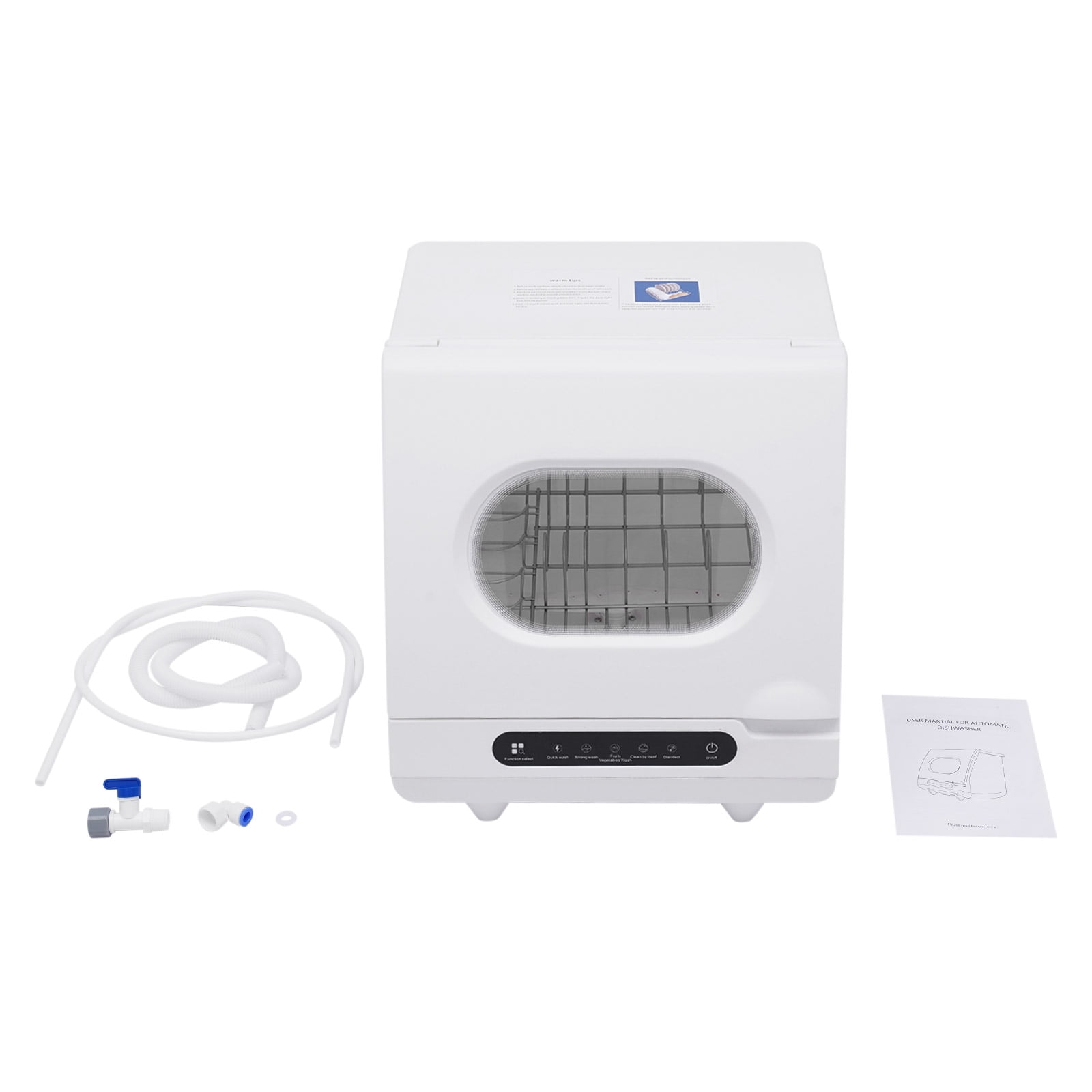 DUYIWAA Mini Countertop Dishwasher 5 Programs Portable Compact Dish Washer for Apartments Dorms Campers RVS