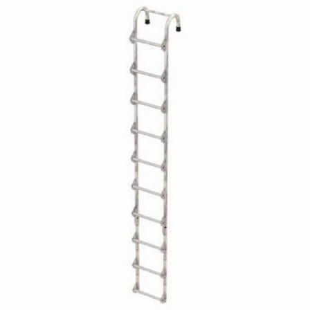 Vestil NTAL-10-HDG 10 ft. Galvanized Tank Access Ladder - 300 lbs Capacity - Silver