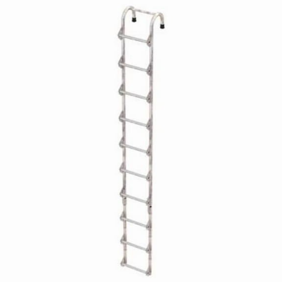 Vestil NTAL-10-HDG 10 ft. Galvanized Tank Access Ladder - 300 lbs Capacity - Silver