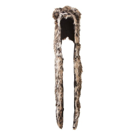 Faux Fur Costume Hoodie With Pockets