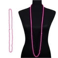 thumbnail image 4 of 6pcs Neon Beads Beaded Necklace for 70s 80s Party Dress Accessories(Random Color), 4 of 5