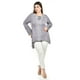 thumbnail image 1 of Blusa con detalles bordados Roman Fashion /Tallas Extras, 1-205N (Gris) gris 38, 1 of 5