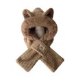 thumbnail image 1 of Guardurnaity Gorros de lana para mujer, gorro con orejas adorables y bufanda, conjunto 2 en 1. Sombreros A, 1 of 6