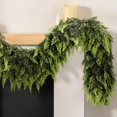 thumbnail image 3 of Guvpev 2Pcs Artificial Christmas Cedar Garland, 6FT Realistic Green Faux Greenery Garland for Indoor Outdoor Xmas Decorations, Winter Cedar Pine Needles Garland for Home, Mantel, Fireplace, Holiday, 3 of 7
