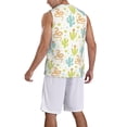 thumbnail image 2 of Naloa Snake And Cactus Basketball Jersey Reversible Men's Mesh Athletic Sports Shirts Training Practice S-4XL3X-Large, 2 of 6