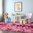 thumbnail image 2 of ZENELESS 4x6ft Fluffy Rugs,Super Soft Indoor Modern Carpets,Anti-skid Fuzzy Area Rug for Teens Dorm Nursery Bedroom Home Decor Tie-dye Dark Red, 2 of 8