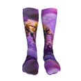 thumbnail image 5 of Kdxio Closeup Honeybee on Flower Funny Silky Novelty Funky Long Knee High Socks Soft 3D Print Cosplay Crazy Stockings for Men Women, 5 of 8