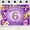 6th, variant on Happy 80th Birthday Polyester Backdrop, Purple Gold Party Photo Booth Background Banner for Indoor & Outdoor Use 16x24in