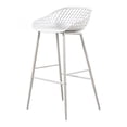 thumbnail image 2 of Moe's Home Collection Piazza Outdoor Barstool White-Set Of Two, 2 of 8